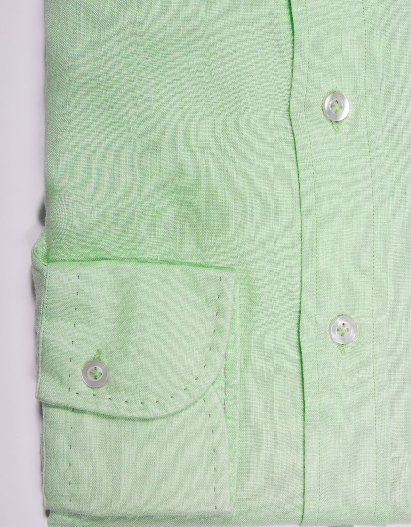 Patrick-Hellmann-Collection-100-Linen-Green-Shirt-image Patrick Hellmann Collection 100% Linen Green Shirt image